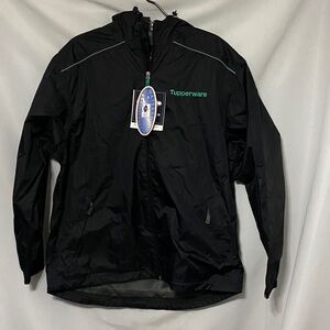 Charles River Apparel MENS Noreaster Rain Jacket size M TupperwareHooded Jacket